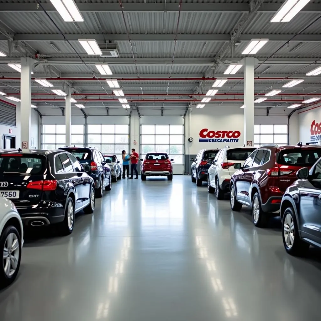 Interior of a Costco Auto Service Center