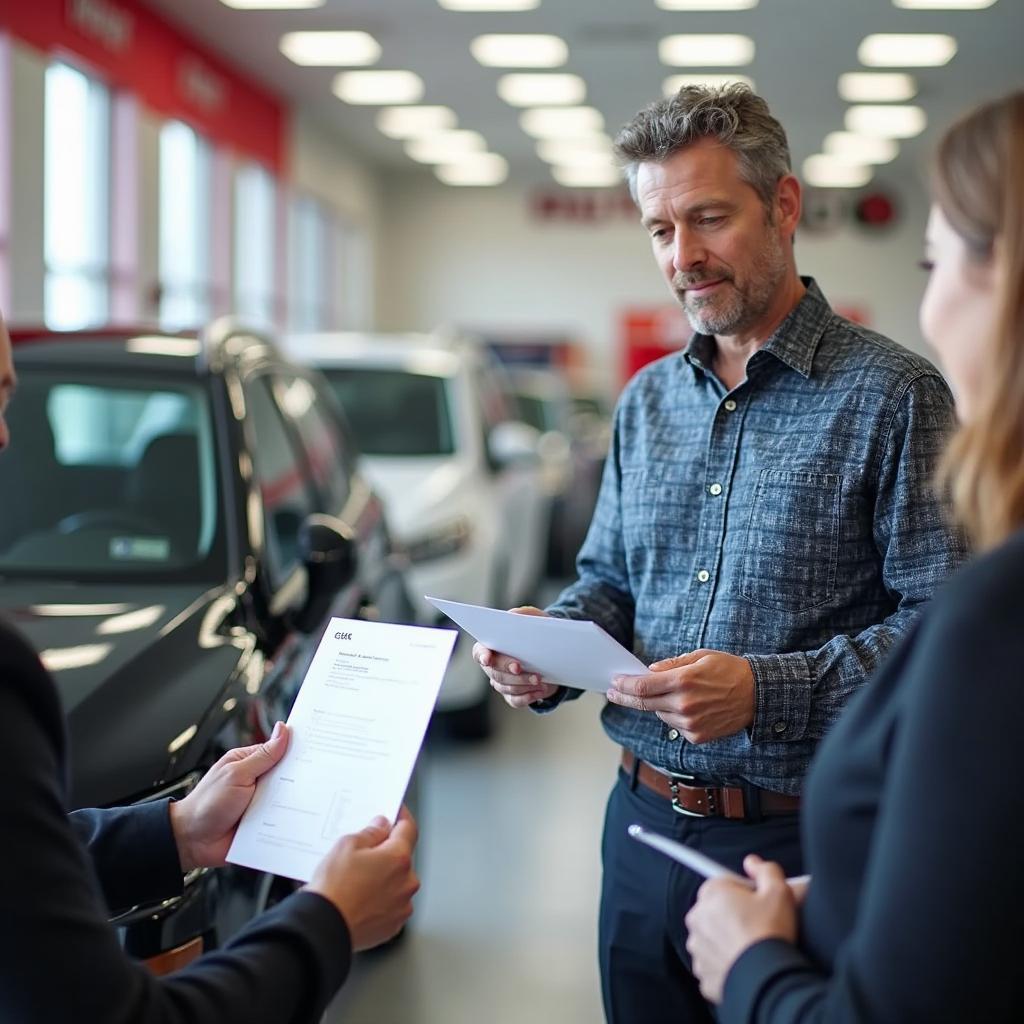 Costco Member at Car Dealership