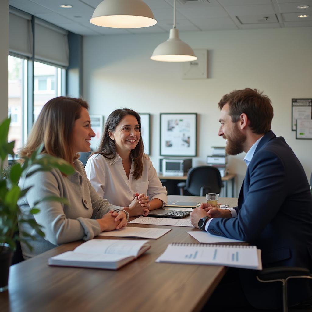  Couple Discussing Car Financing Options