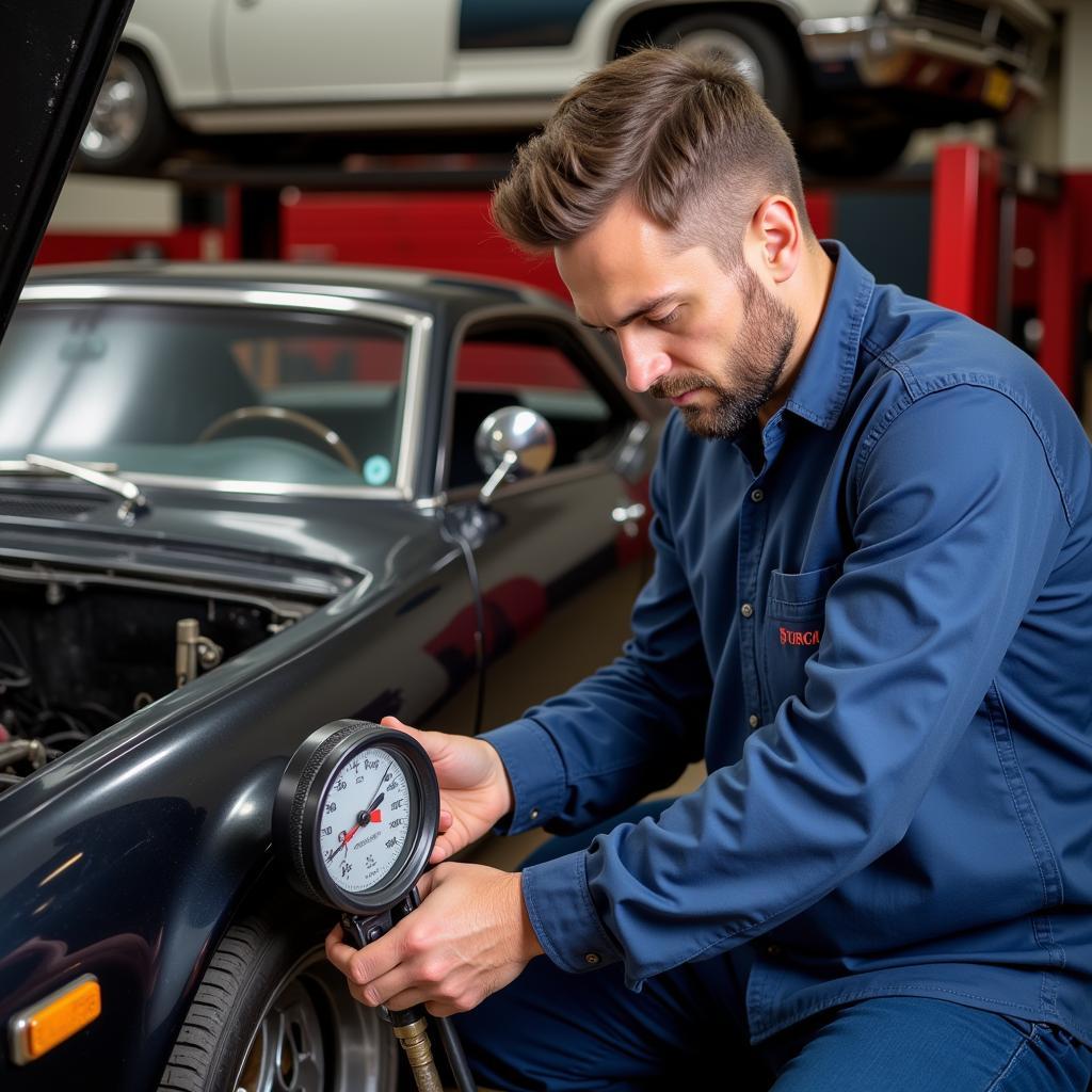 Classic Car Fluid Check in Arlington, TX