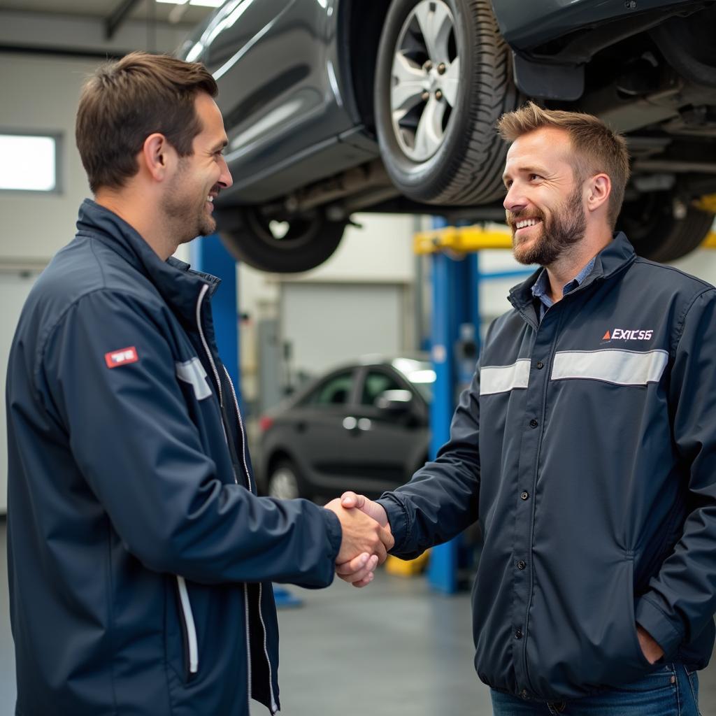 Customer and Mechanic