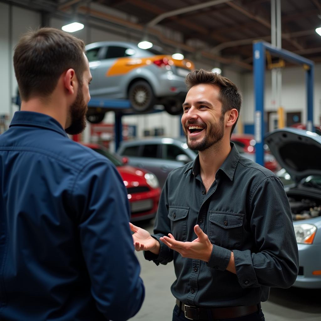 Customer Asking Mechanic Questions