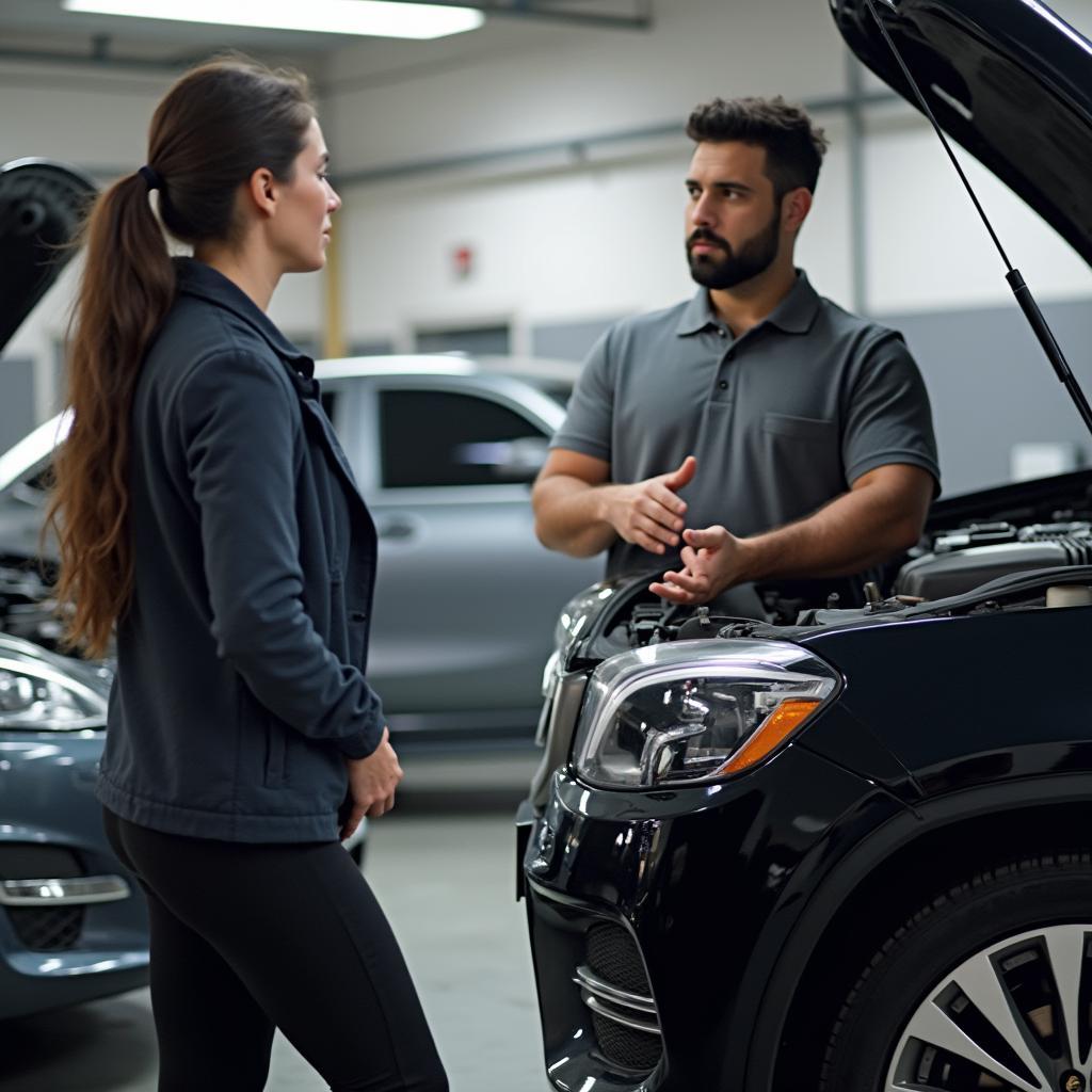 Customer Consulting with Mechanic