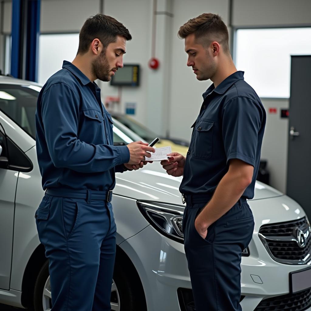 Discussing Auto Service Specials with a Mechanic