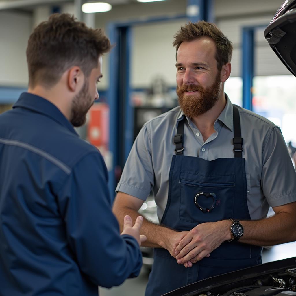 Transparent Communication at Auto Service Center