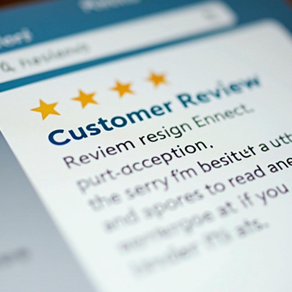 Customer Reviews Section