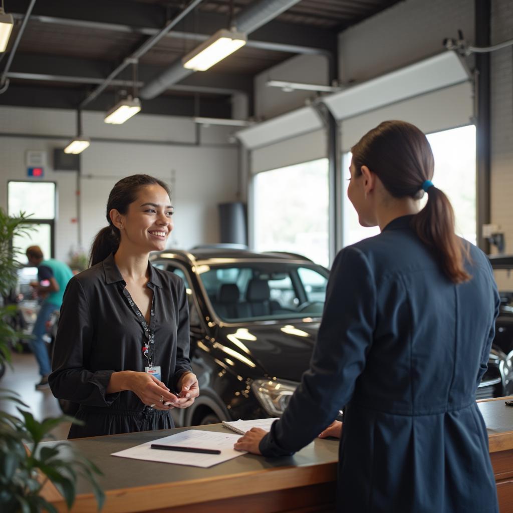 Customer Service Representative at Auto Shop Counter