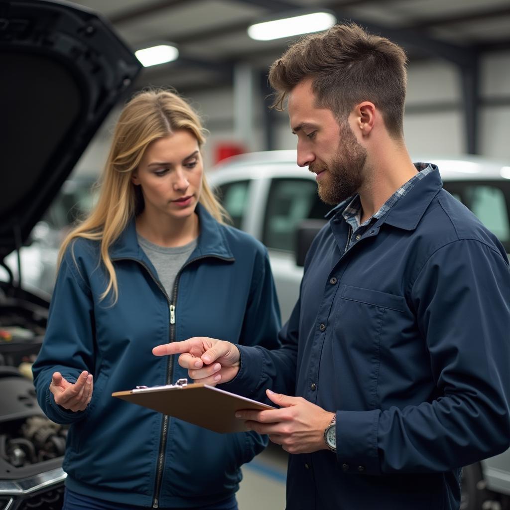 Customer Consulting with Mechanic