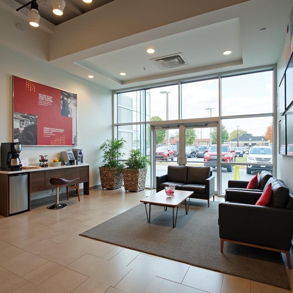 Customer waiting area at Lia Toyota Rockland