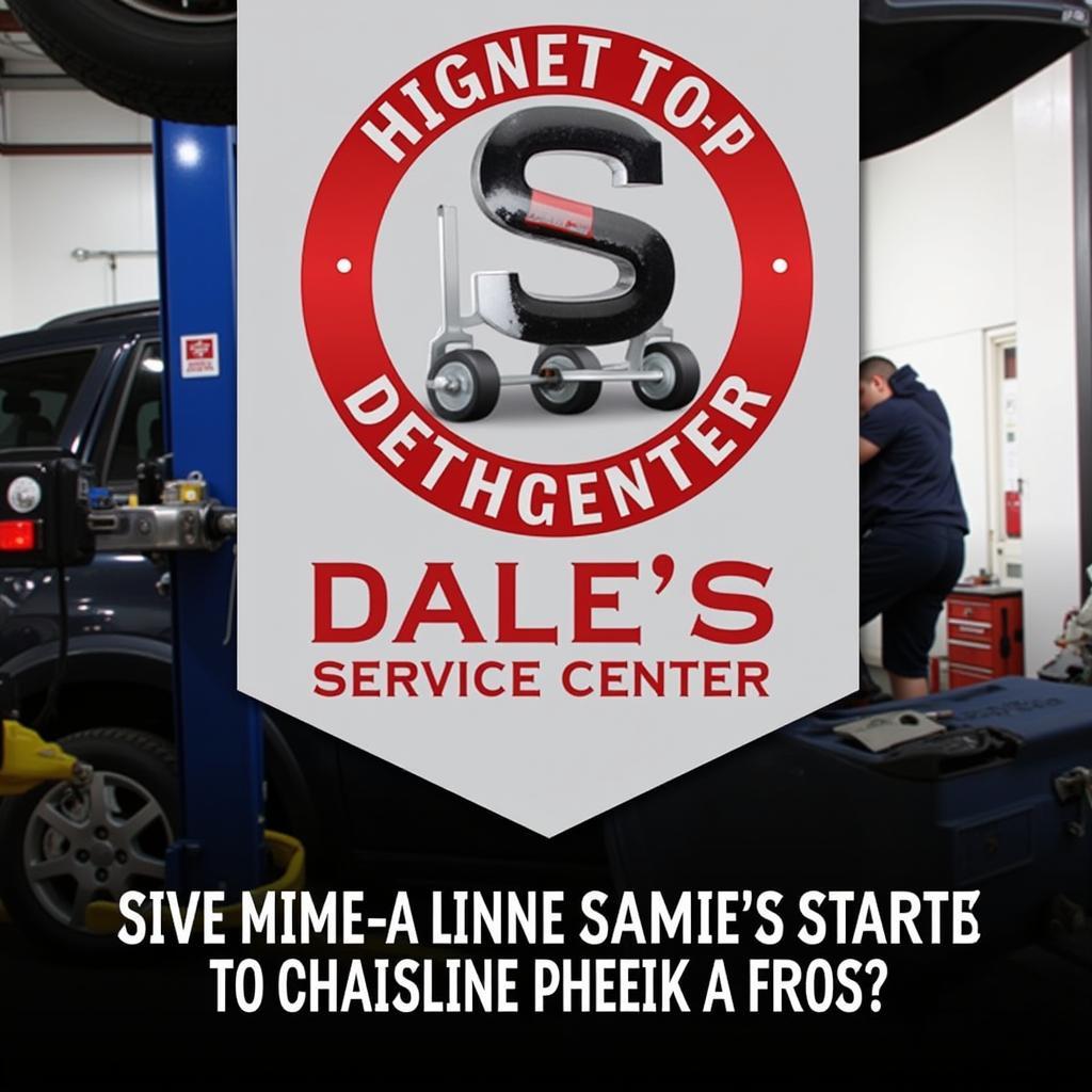 Dale's Service Center: Technician Performing Auto Repair