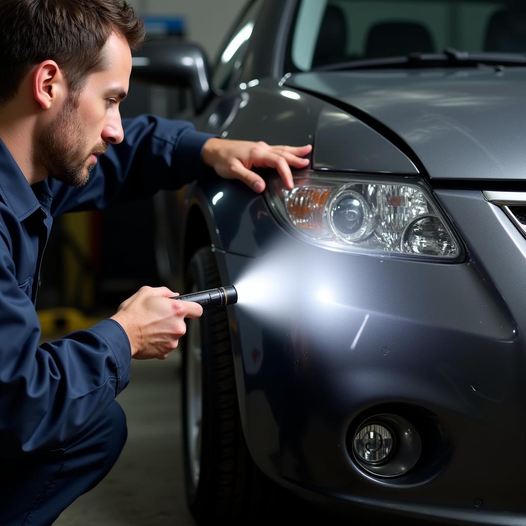 Damaged Car Bumper Assessment