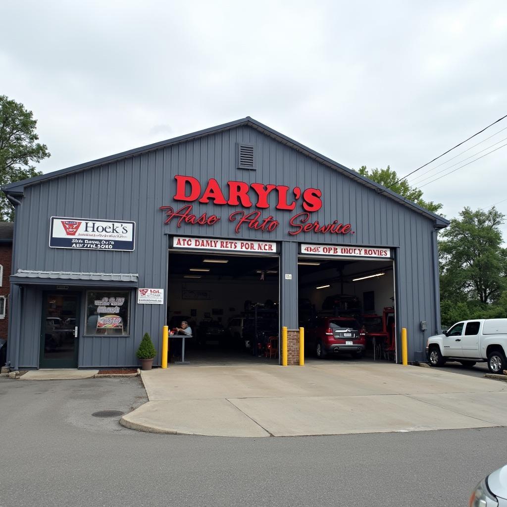 Daryl's Auto Service Shop Front