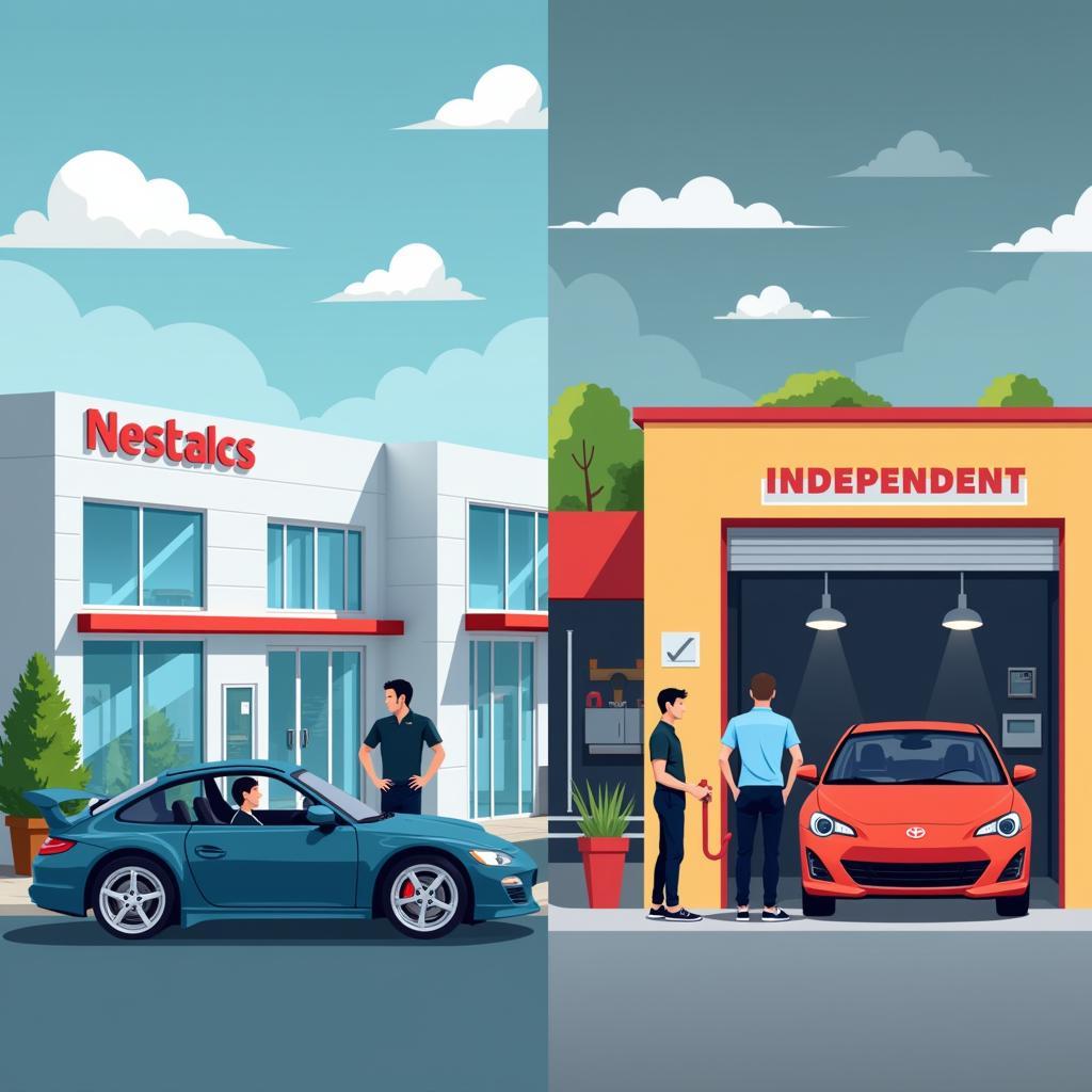 Dealership vs. Independent Garage Car Repair