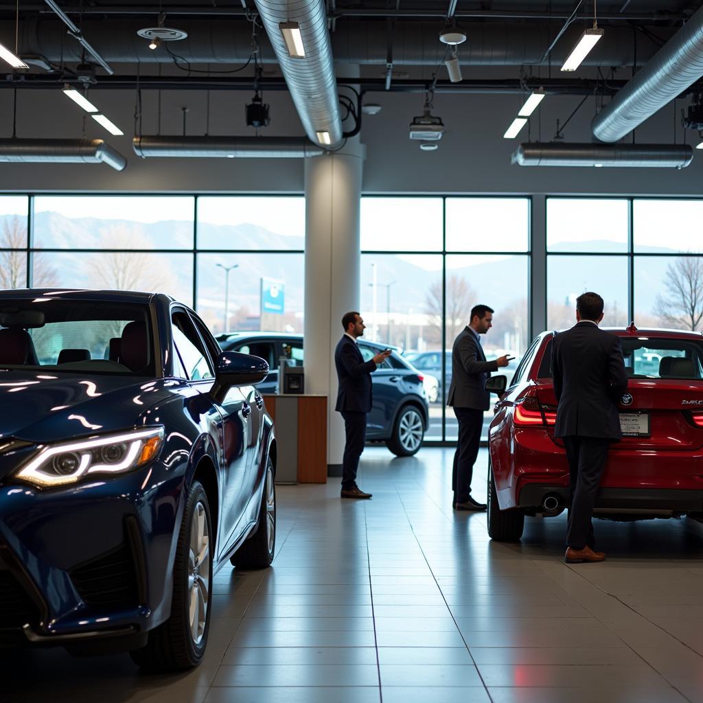 Busy Denver Auto Dealership