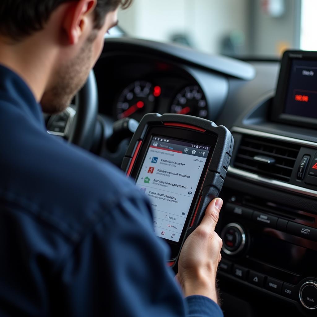 Using an OBD-II scanner to diagnose car engine problems