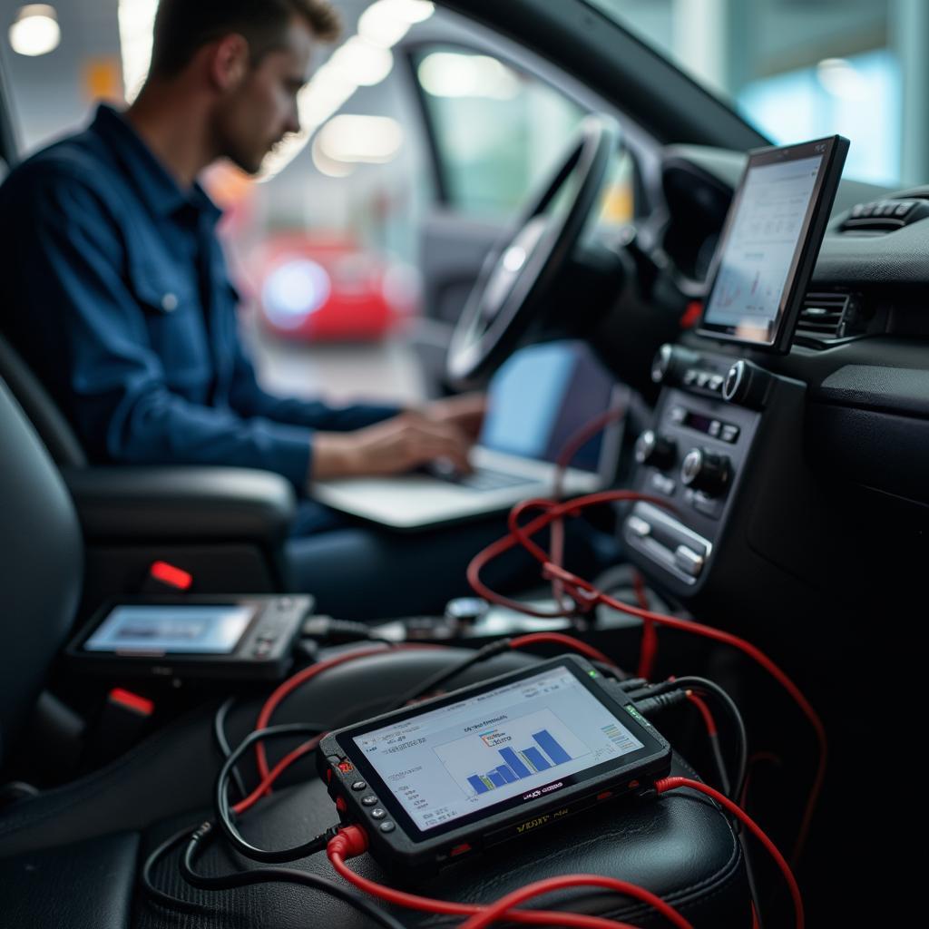 Modern Car Diagnostic Tools in Action