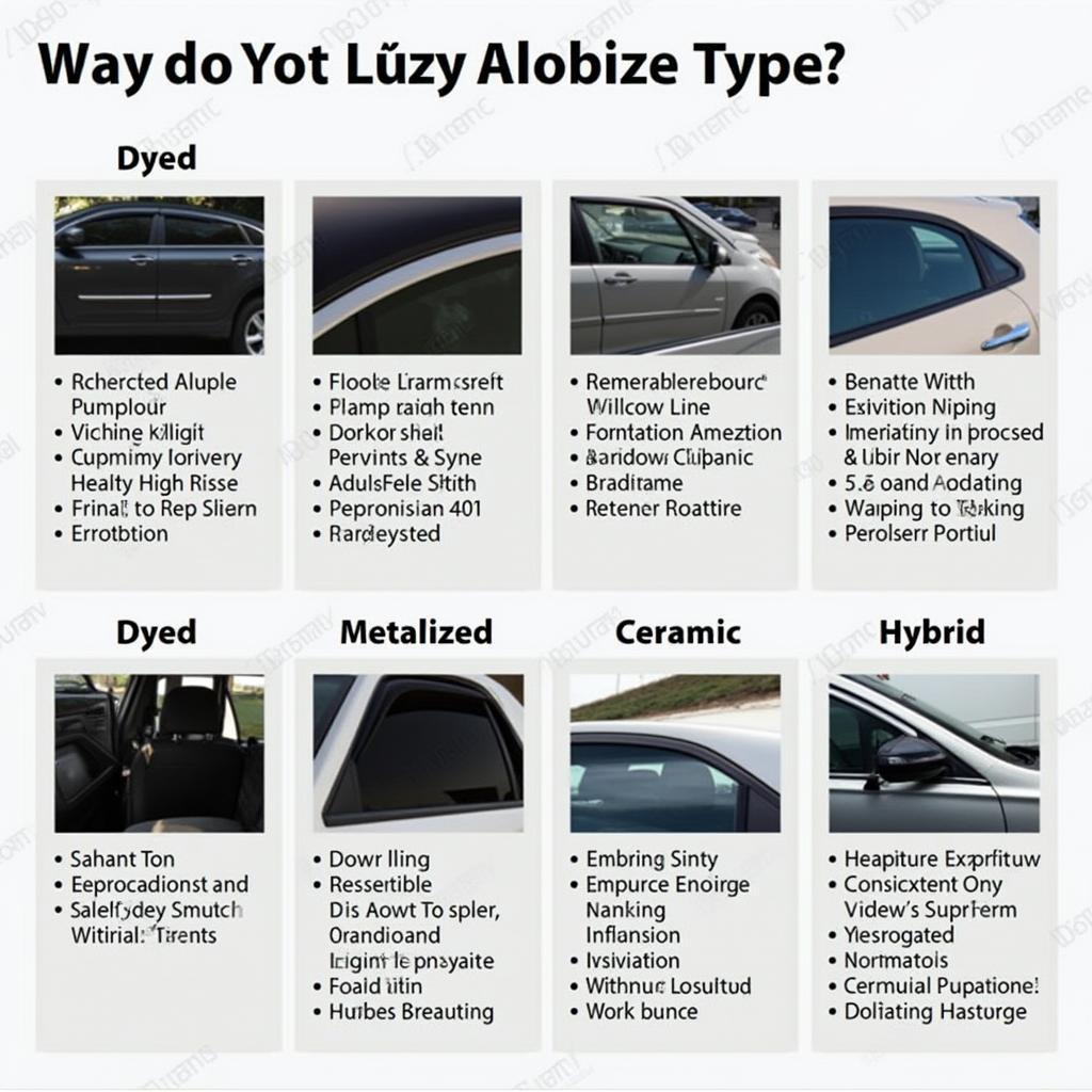 Variety of Car Window Tints Available