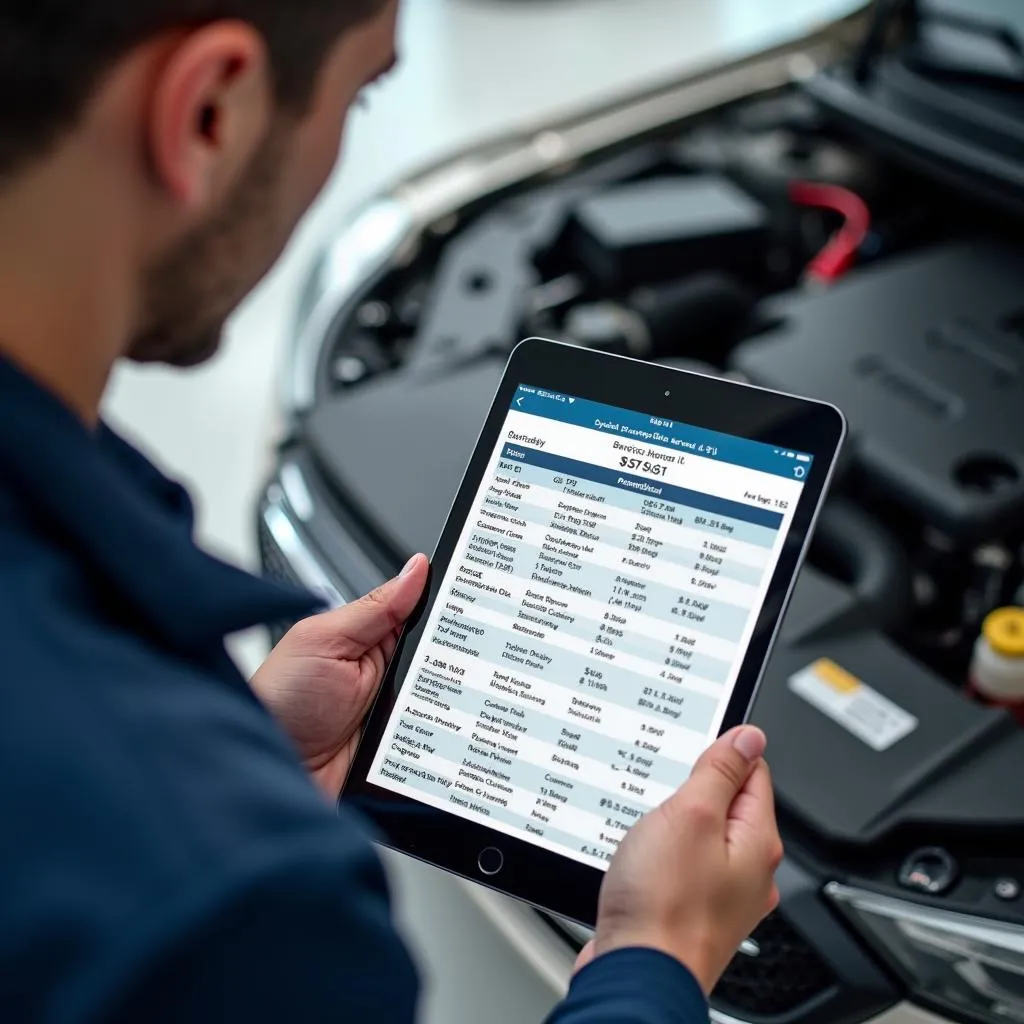 Digital service records for car maintenance