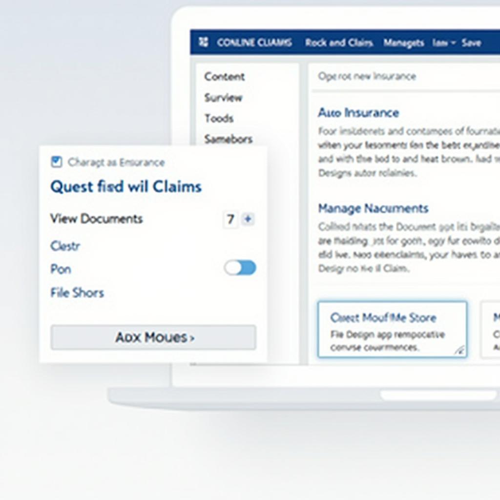 Digital Interface for Auto Insurance Management