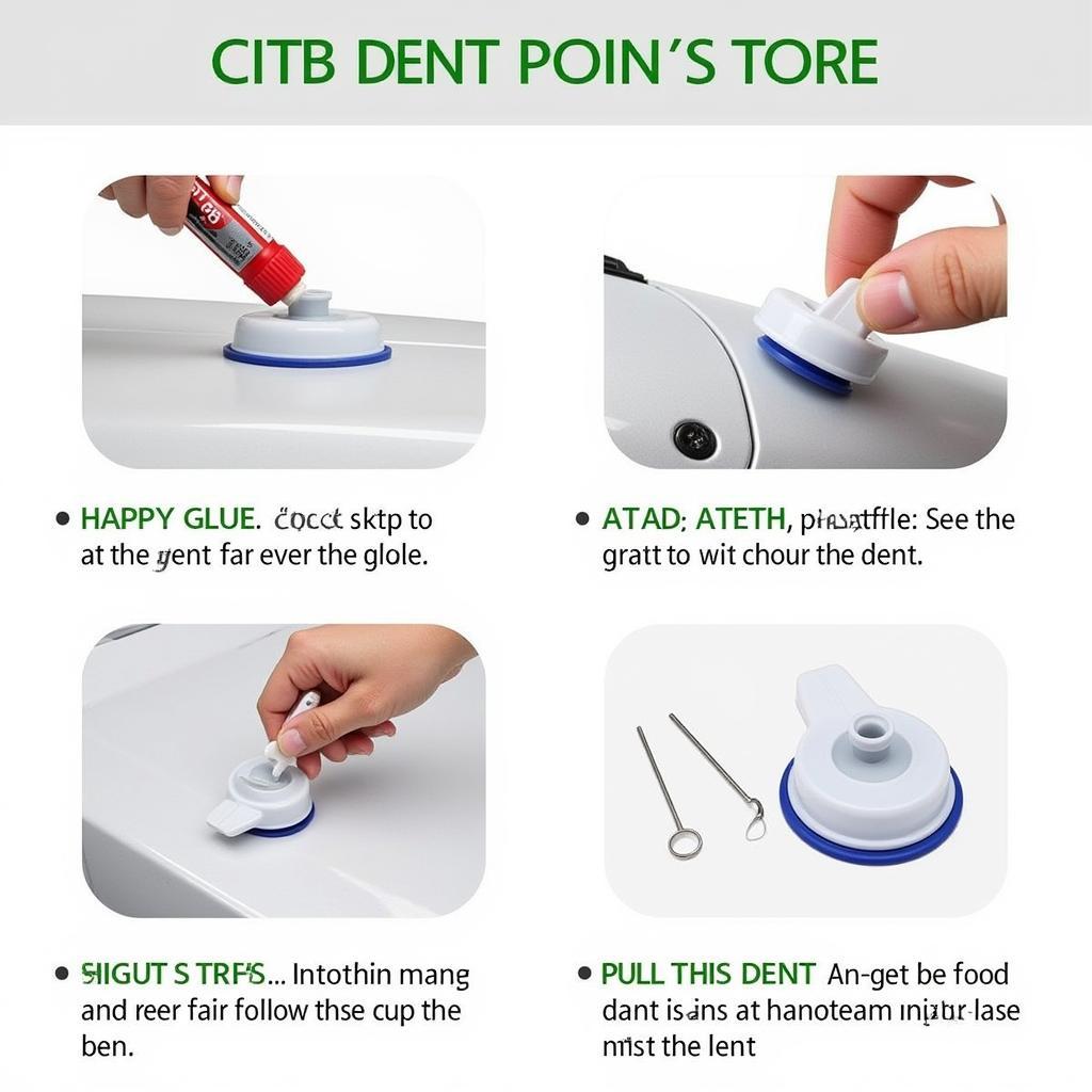 DIY Car Dent Repair Kit Application