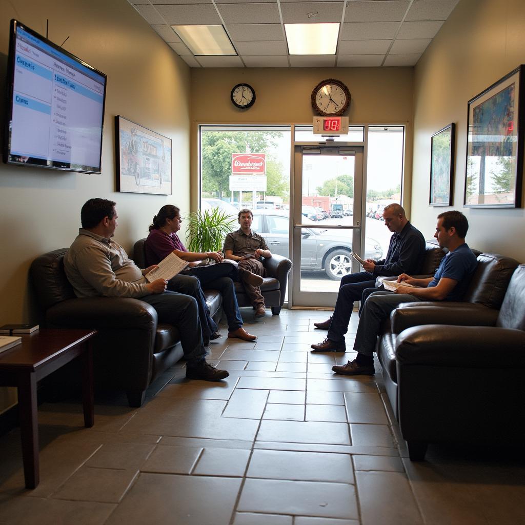 Comfortable Customer Waiting Area at Donahue's