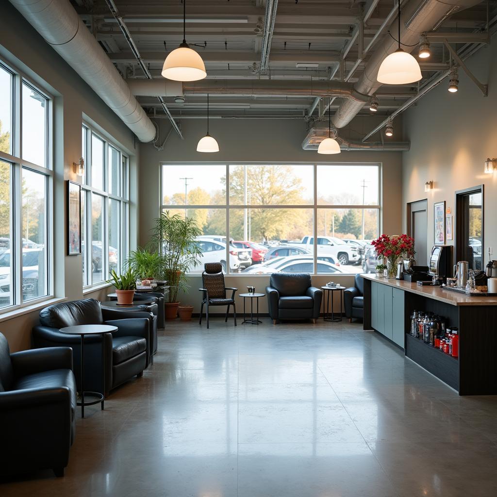 Interior of an auto repair shop in Doylestown