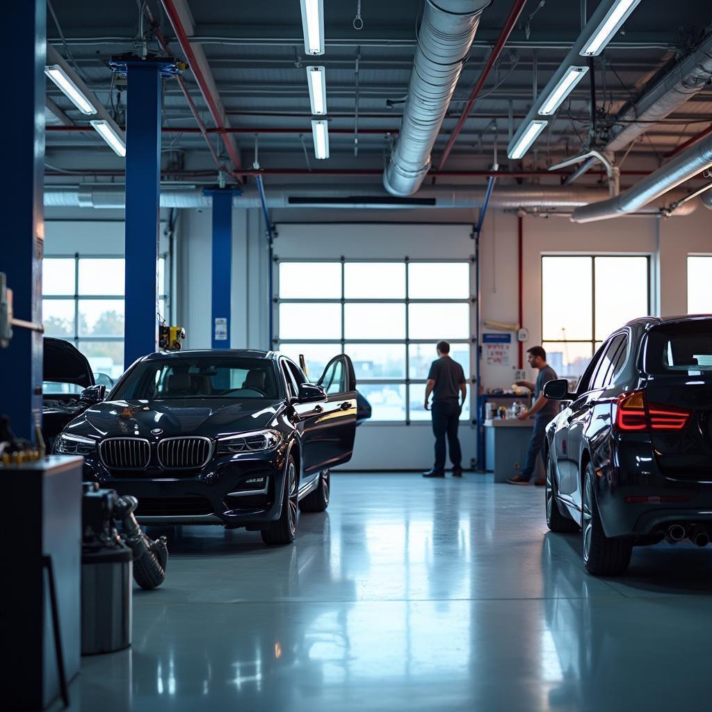 Modern auto service shop in Dublin CA