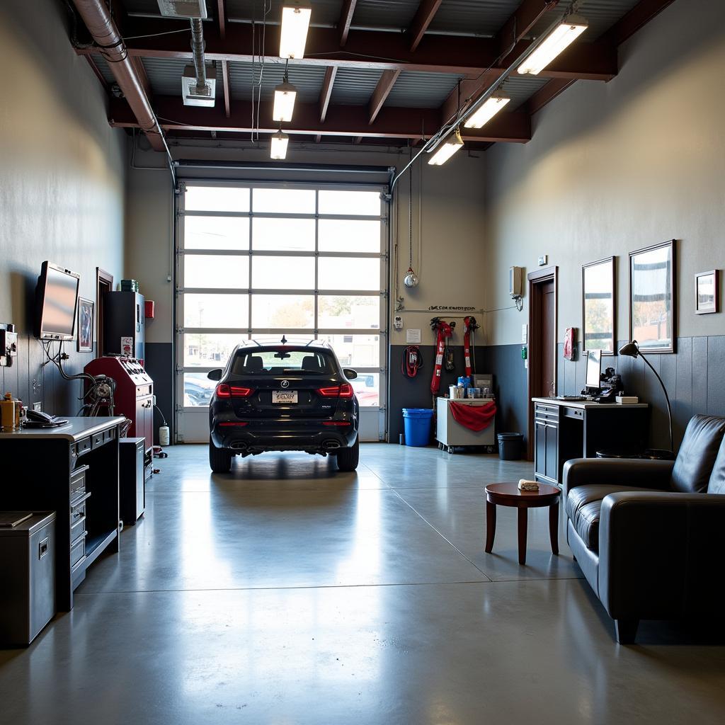 Modern and clean Durango auto service shop interior