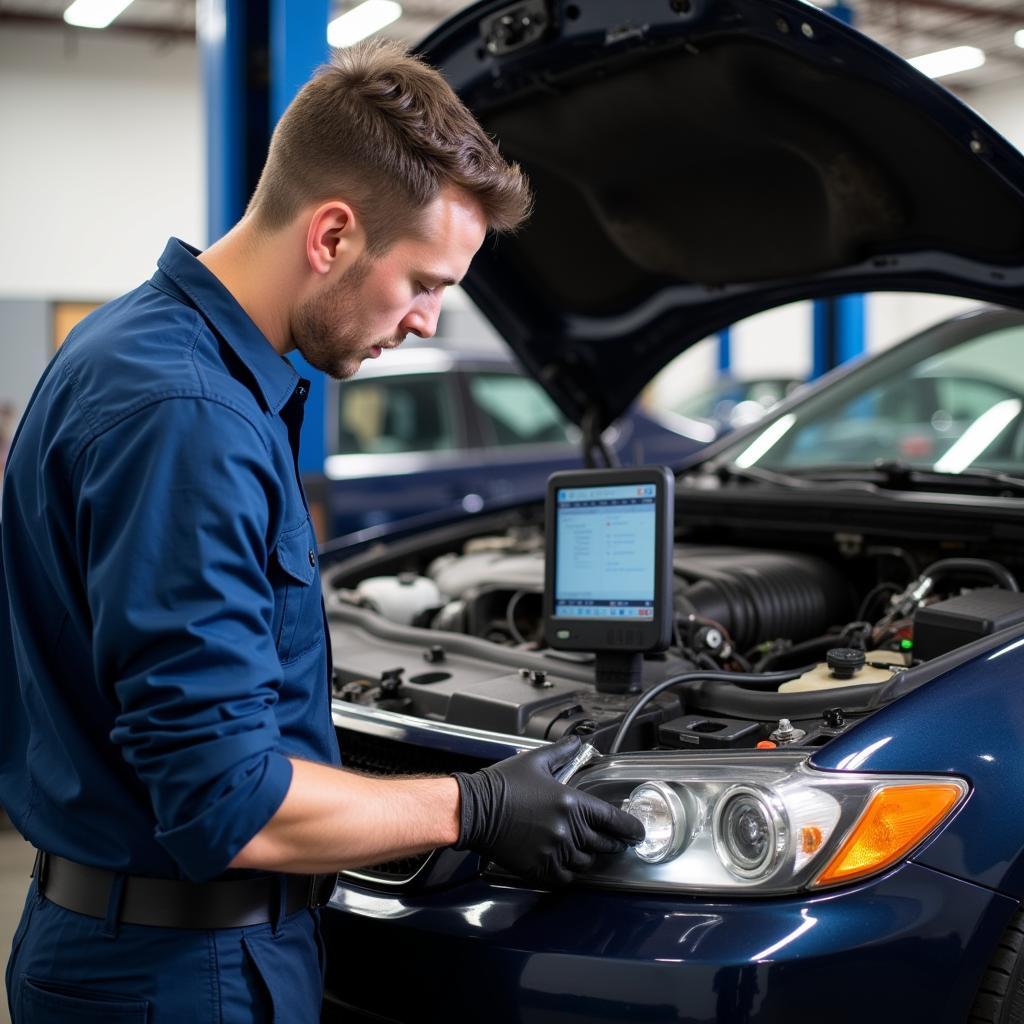 ASE-certified technician performing diagnostics in Durango