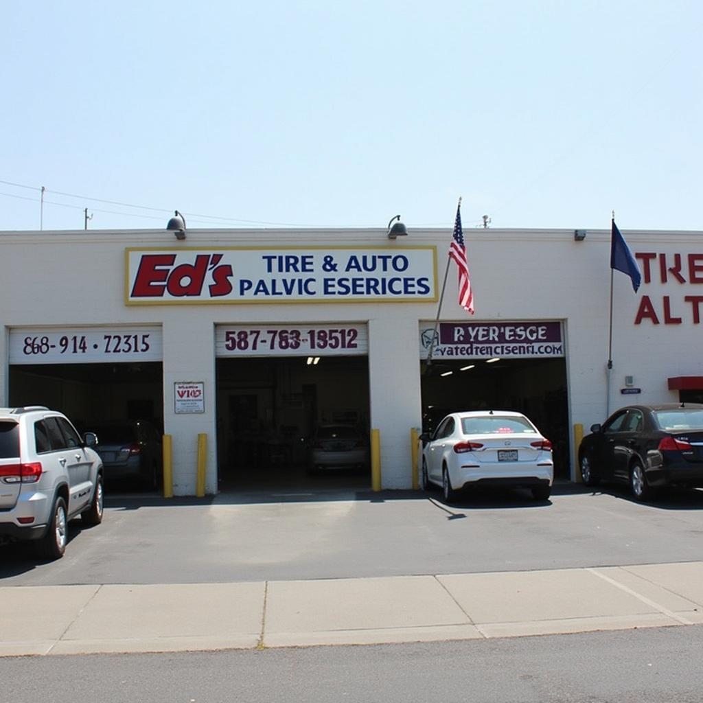 Ed's Tire & Auto Service Shop Front