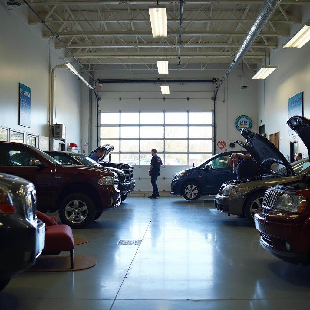 Inside an Elkridge Auto Service Center