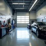 Modern and well-equipped auto service shop interior in Elmhurst