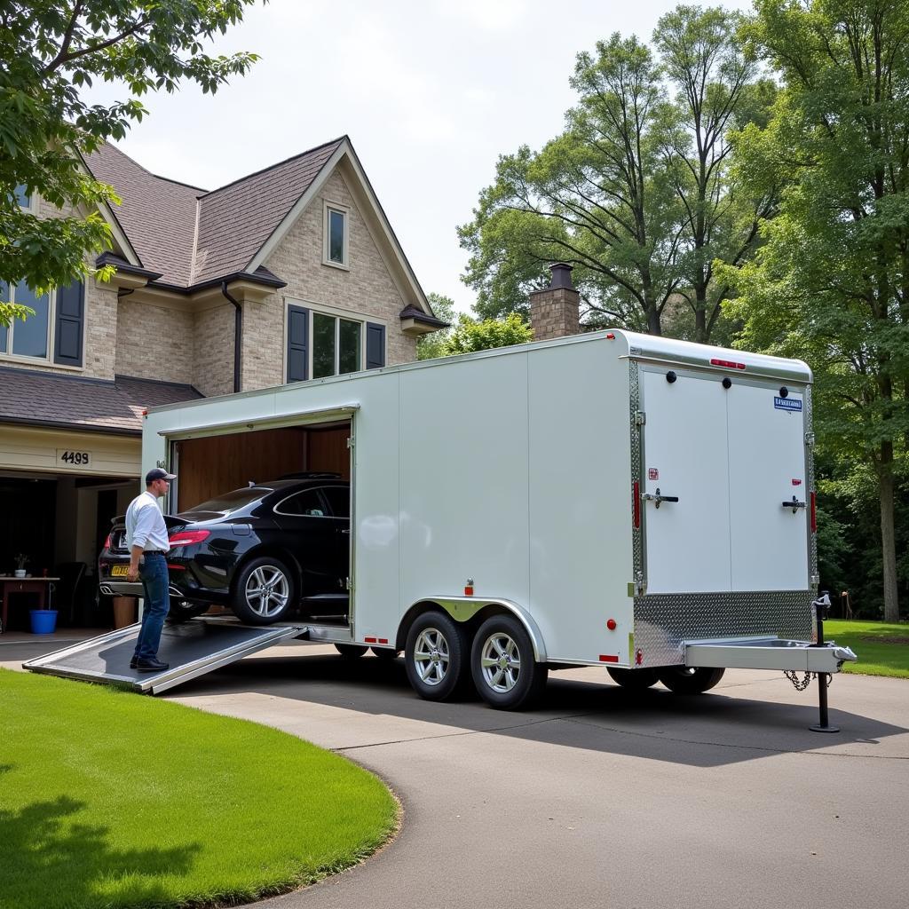 Enclosed car transport service in Huntsville