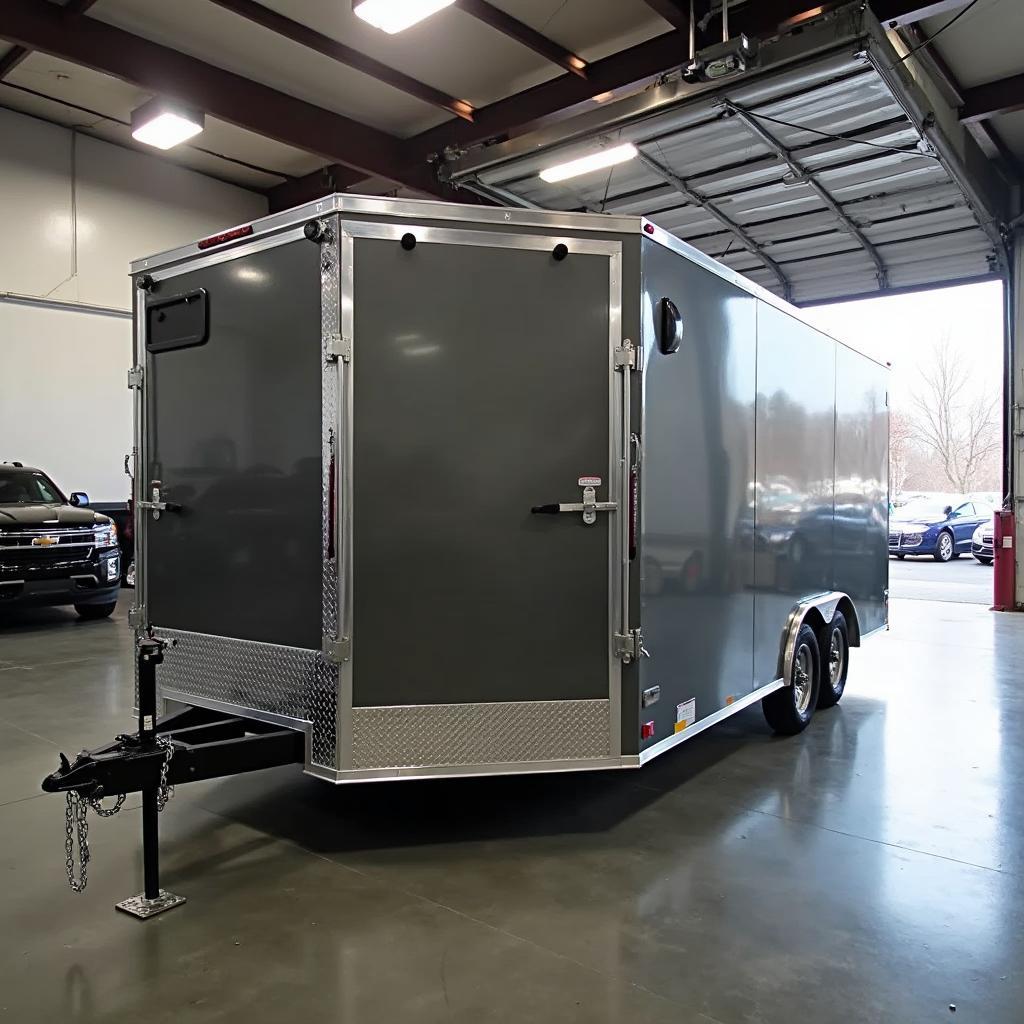 Enclosed car transport trailer in Kansas City