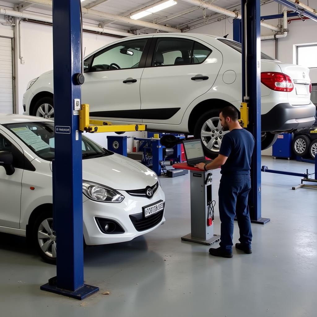 Essential Auto Service Equipment in a Kanpur Workshop