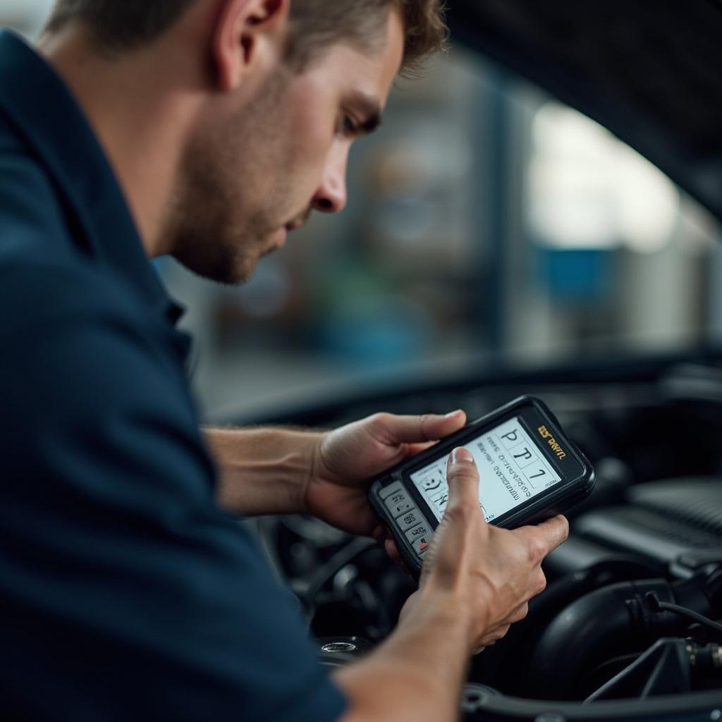 Eugene Mechanic Performing Car Diagnostics