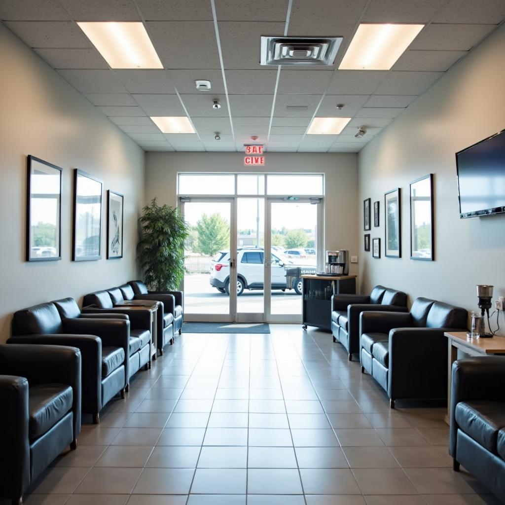 Modern Express Auto Service Center Waiting Area