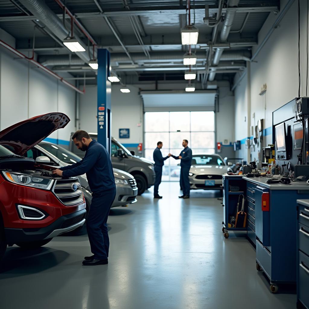 Fleetwood Auto Service Shop in Action