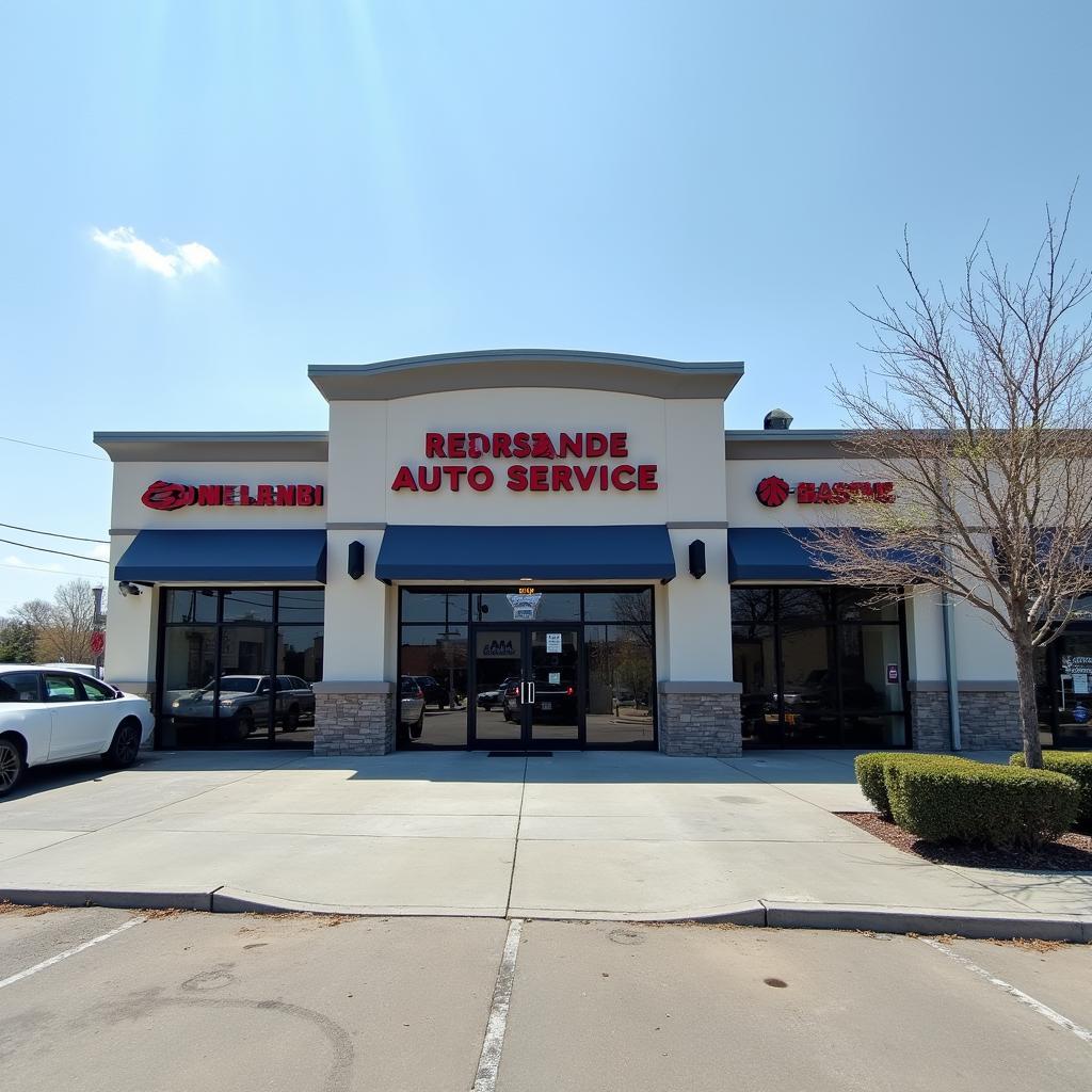 Modern auto repair shop exterior in District Heights