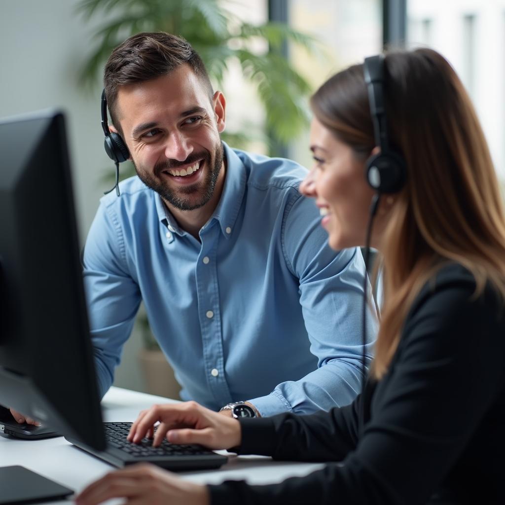 Fortress Management Services technician providing tech support