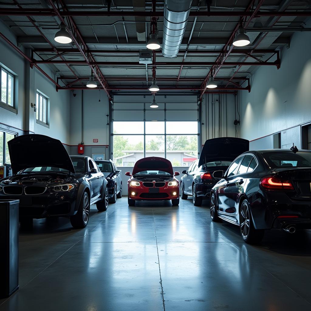 Modern and clean auto service shop in Franklin