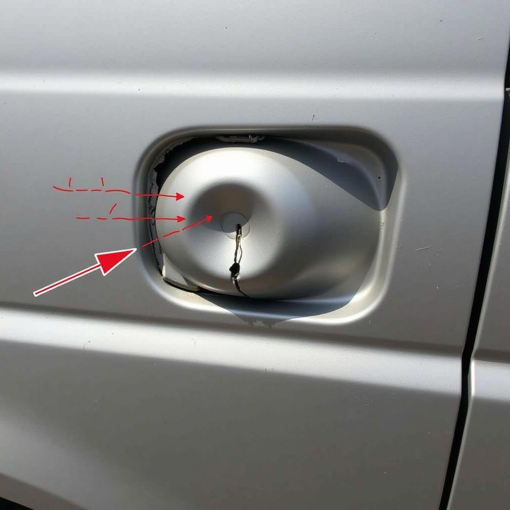 Assessing Car Fuel Tank Dent Damage