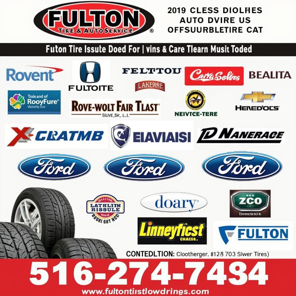 Wide selection of tires from leading brands