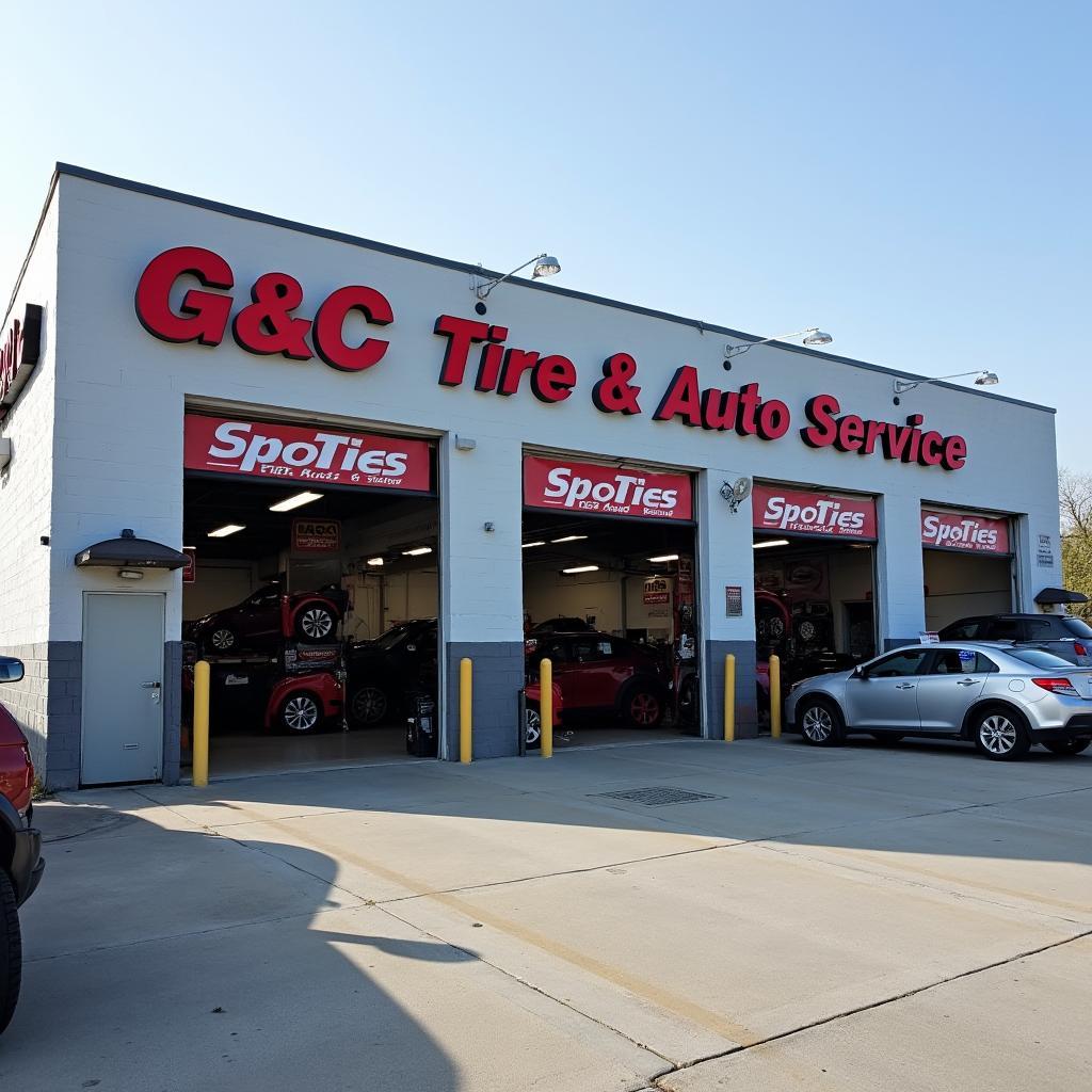 G&C Tire and Auto Service Shop Front