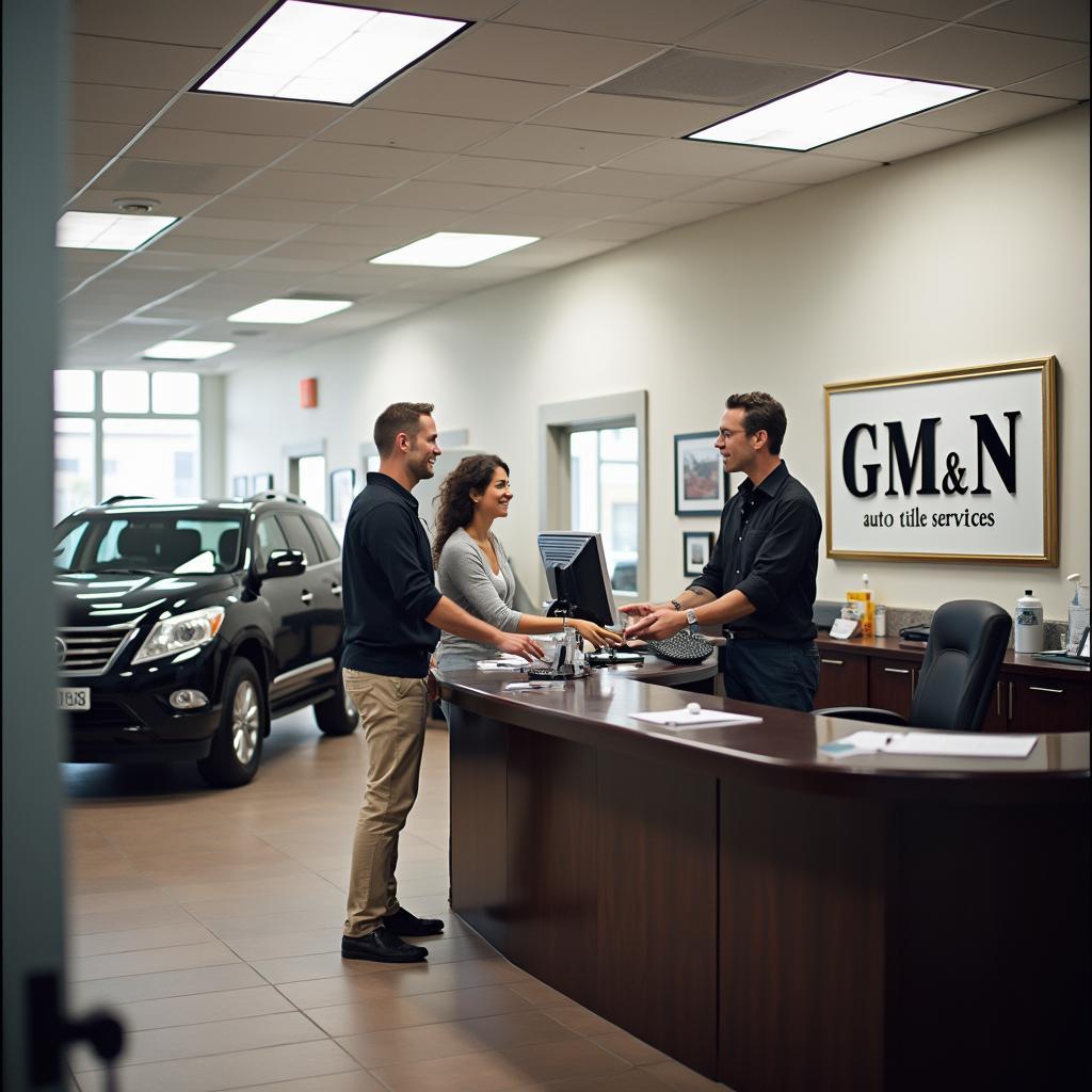 Professional office environment at GM&N Auto Title Services