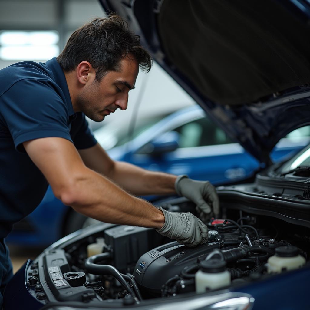 Goodyear Technician at Work