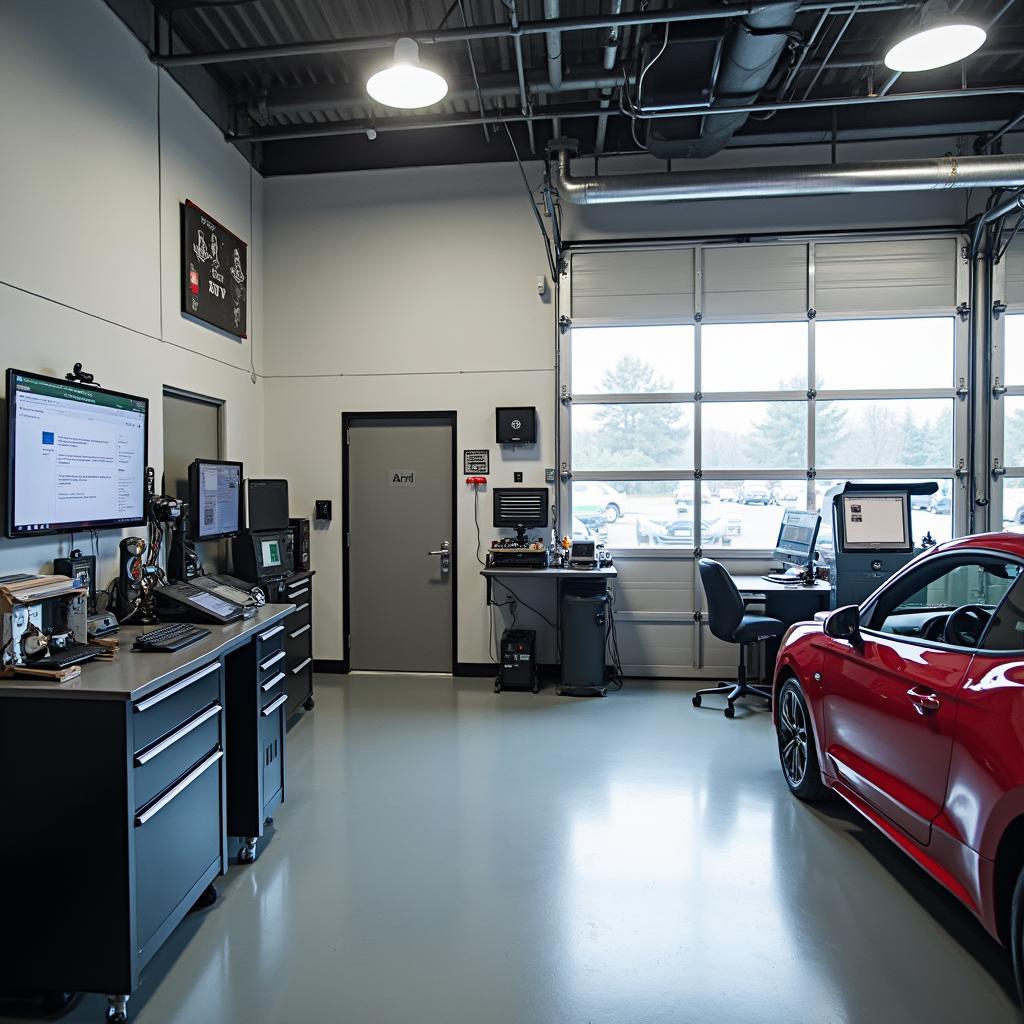 Modern Auto Service Shop