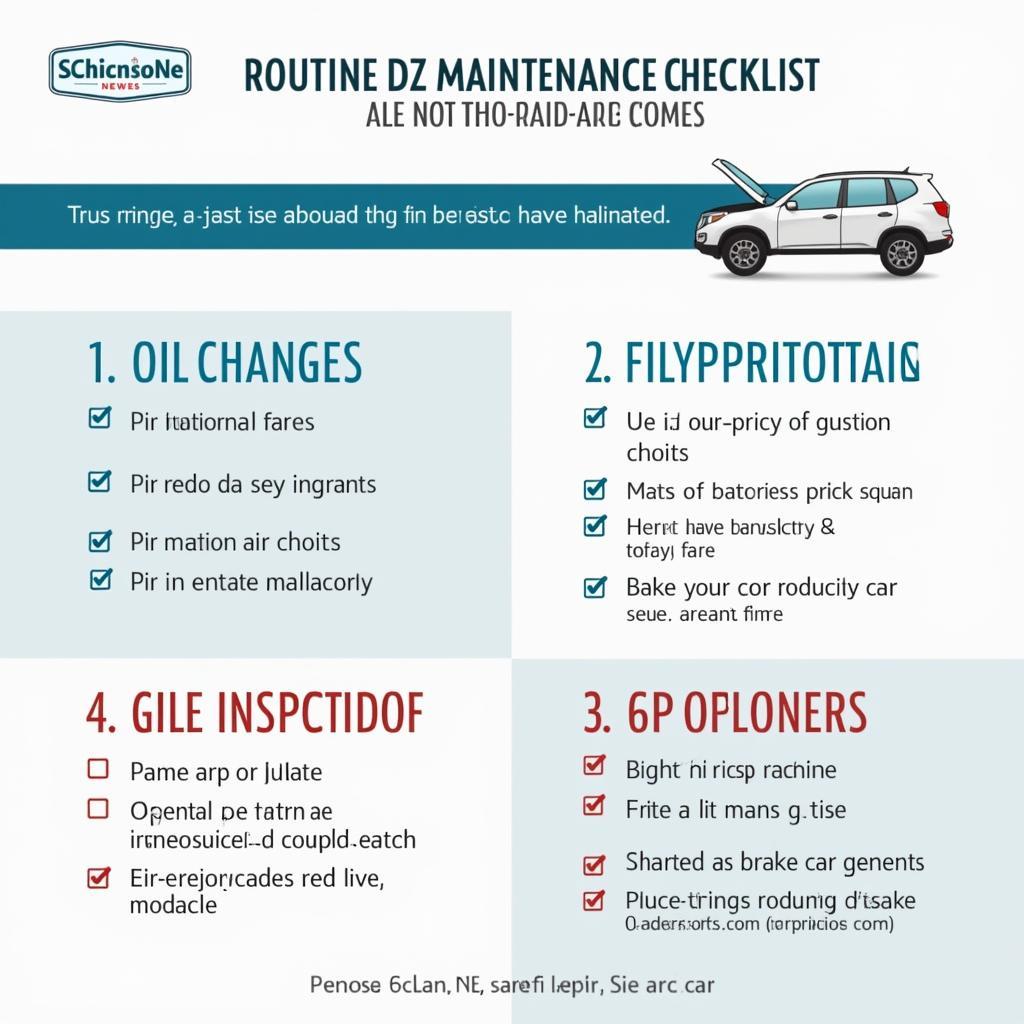 Car Maintenance Checklist