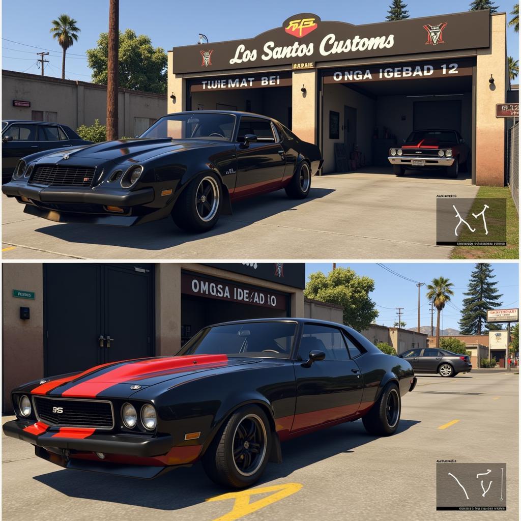 Repairing Car at Los Santos Customs in GTA 5