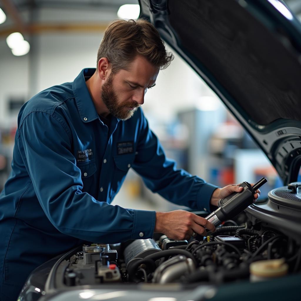 Gulfport Mechanic Performing Engine Diagnostics